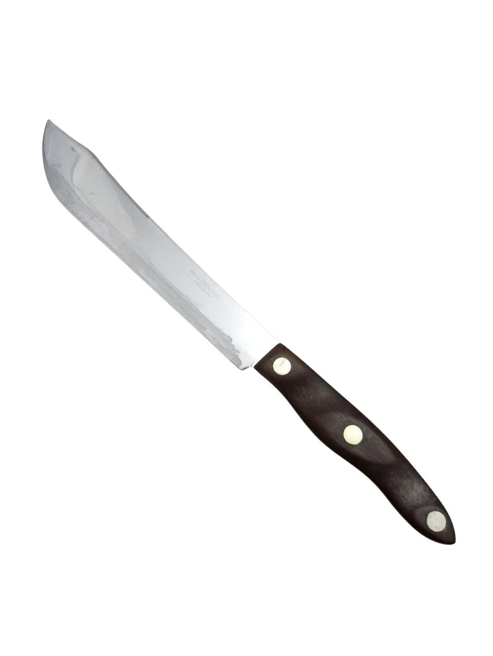 Vintage Cutco Butcher Knife No 22 Chef Brown Wood Carved Handle